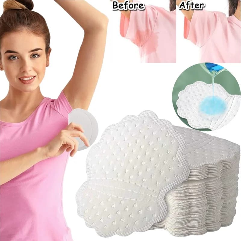 Underarm Sweat Pads Armpit Sweat Pads for Women and Men Premium Sweat Shield Fight Hyperhidrosis Disposable Underarm Pads