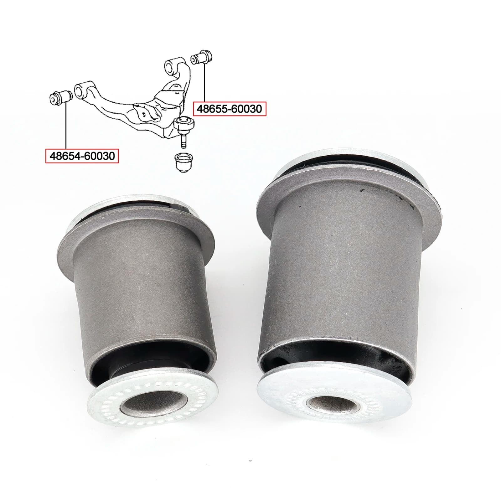 Douille de bras de commande inférieur avant, pour Toyota Land Cruiser Prado J120 4runner Lexus GX470 2003 - 2009 48654-60030 48655-60030