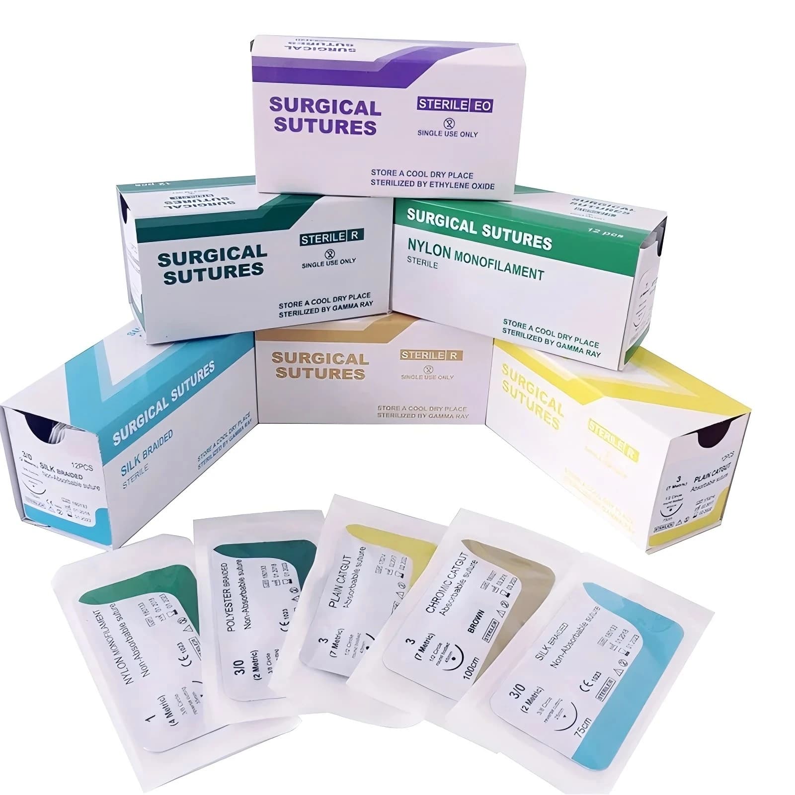 Suture absorbante de haute qualité pour animaux de compagnie-usage vétérinaire, points dissous pour chats et chiens, matériau de Suture