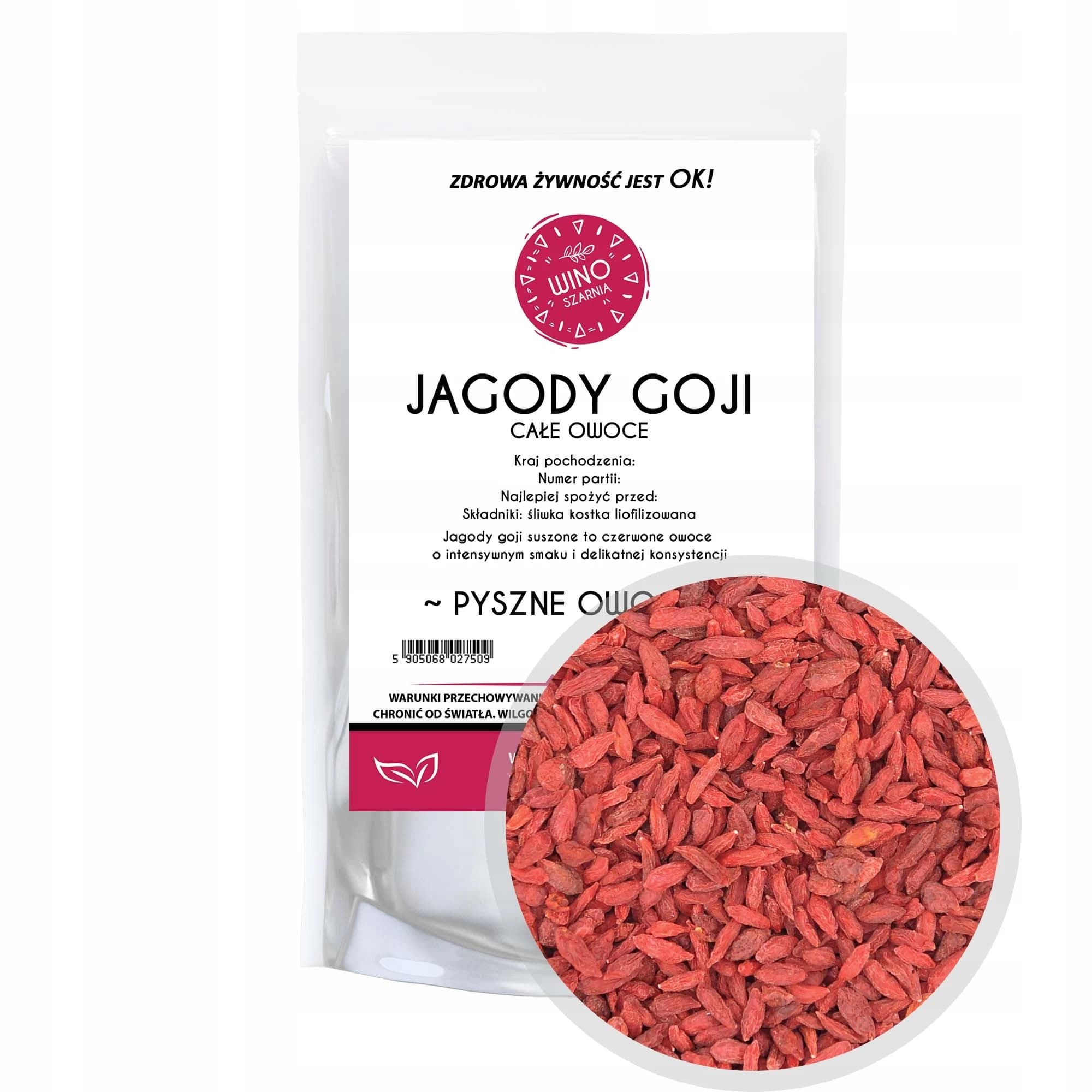 Baies de Goji - 1 kg Naturelles, Séchées - Superaliment