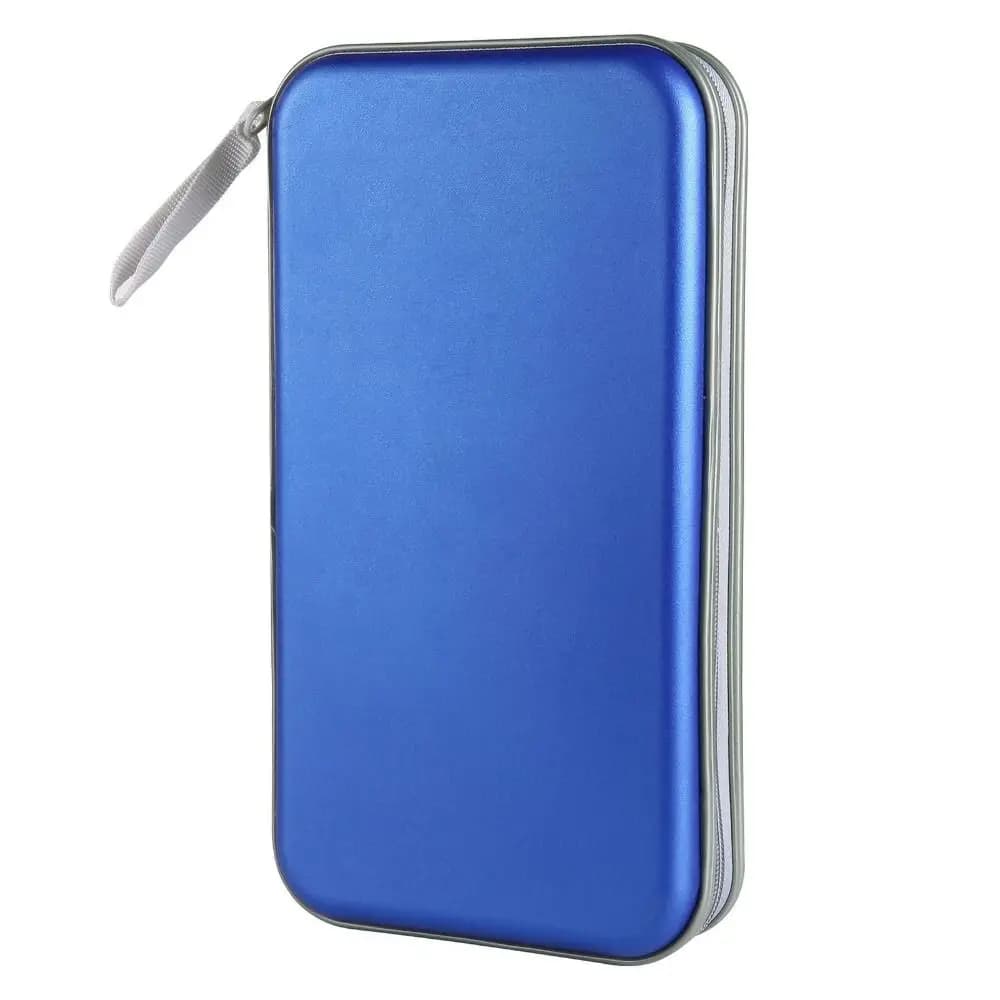 Étuis à disques, classeur de rangement, capacité 80, support pour CD, plastique dur, étui de rangement pour DVD, fermeture éclair, étui pour CD