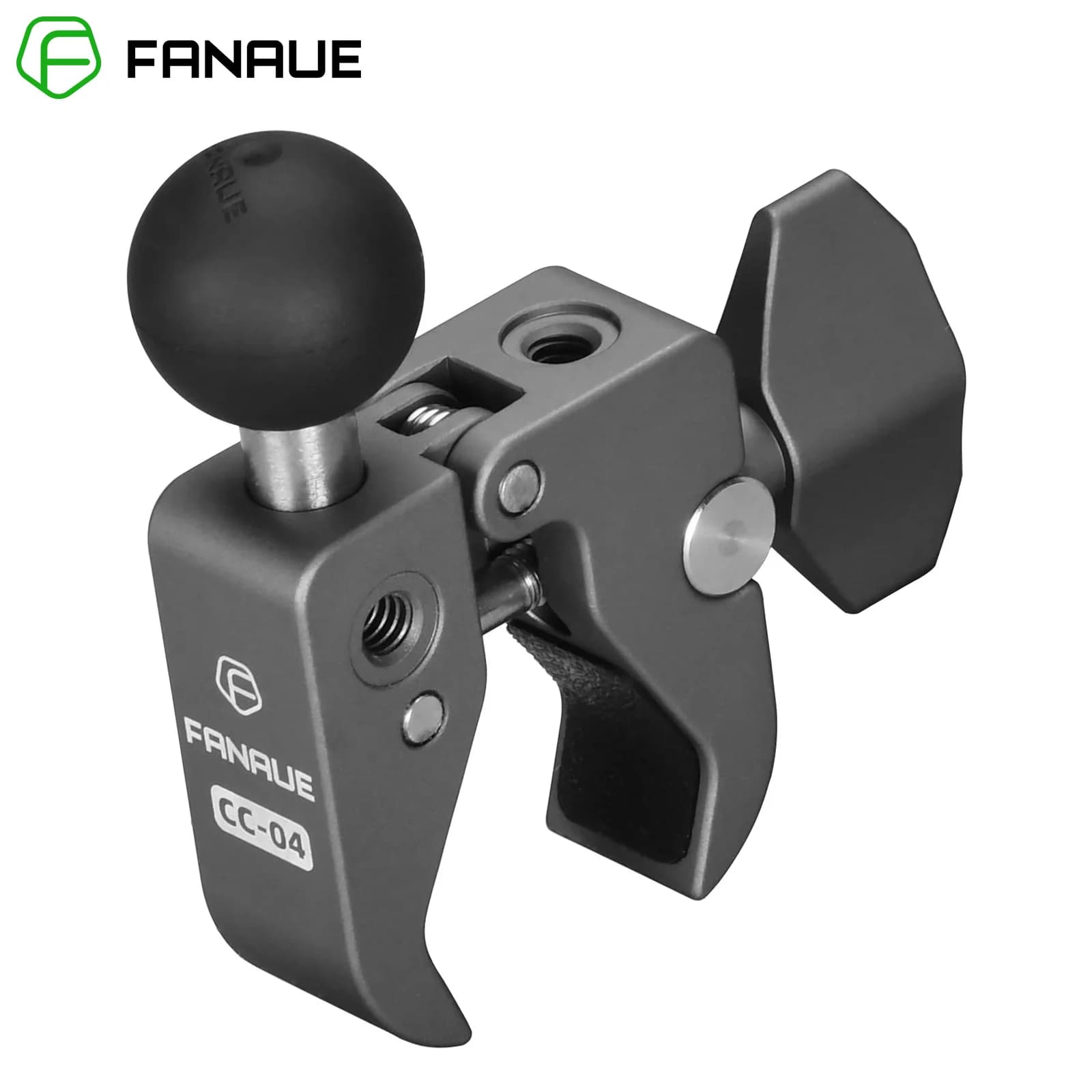 FANAUE Base de montage de pince de guidon Support de téléphone portable Support de Support moto moto vélos ATV/UTV pour supports RAM