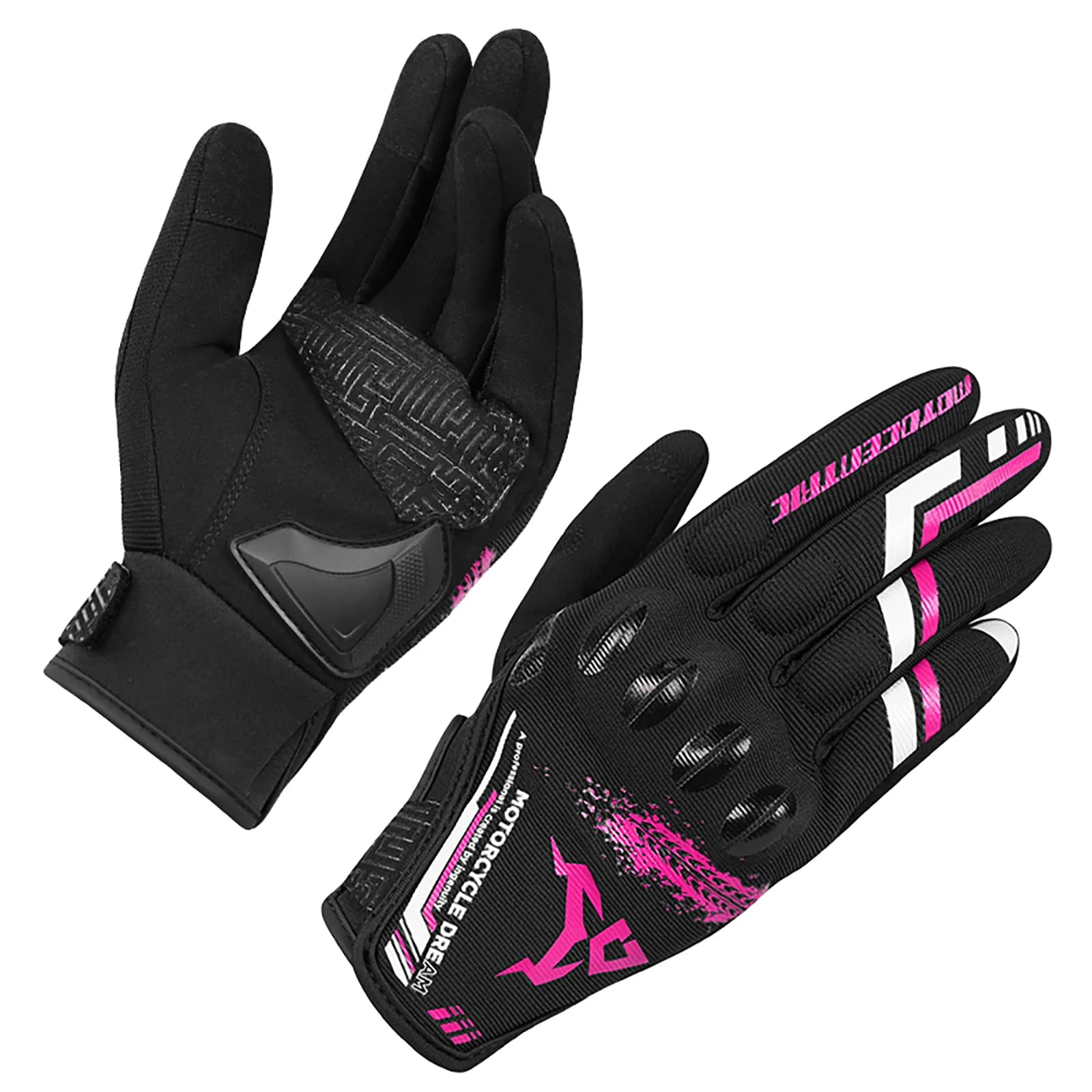 Gants de moto d'été respirants au toucher pour femmes, gants de Motocross roses pour BMX ATV vtt cyclisme course équitation
