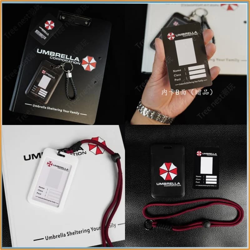 Porte-carte d'identité Biohazard Resident Evil Umbrella Corporation |   Manchon de protection pour badge pour identification de travail, carte