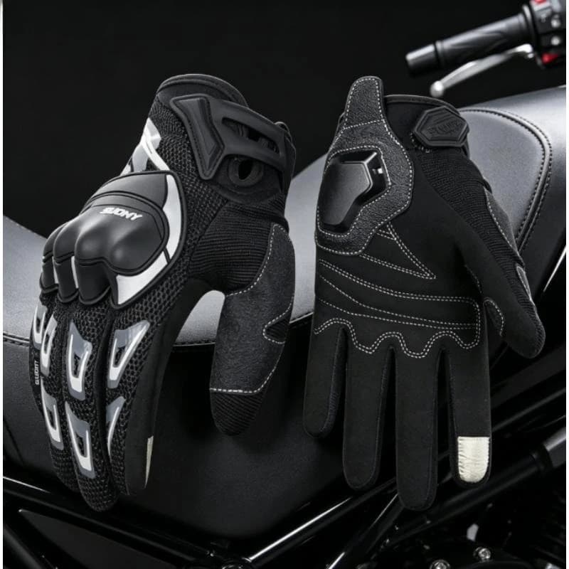 Suomy Biker Gants de moto d'été respirants pour écran tactile, équipement de protection pour moto, pour hommes et femmes, rose