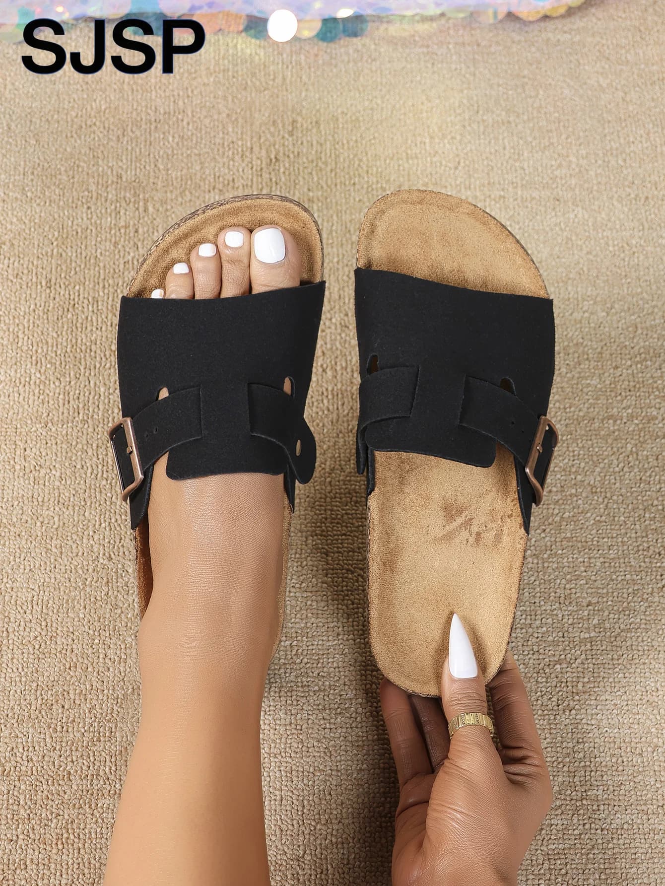 Sandales à bout ouvert pour vêtements d'extérieur, nouvelles sandales de printemps et d'automne pour femmes, simples, décontractées,