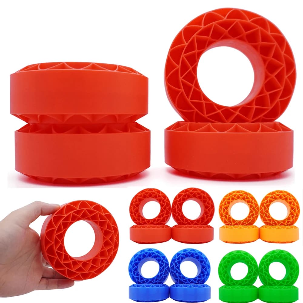 Insert de pneus en caoutchouc de Silicone de 1.9 pouces, mousse adaptée au remplissage intérieur de pneus de roue de 118 à 22mm, étanche pour 1/10