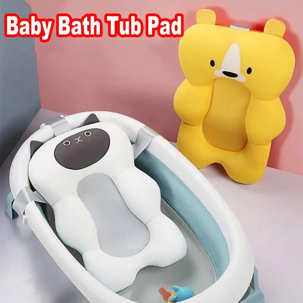 Coussin de baignoire antidérapant pour bébé, siège de baignoire, confortable, sécurité du nouveau-né, support de bain infantile, coussin de
