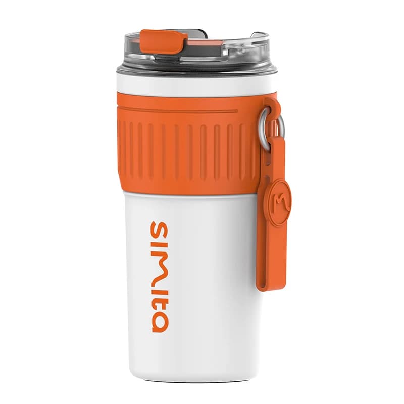 FEIJIAN – gobelet à café en acier inoxydable, Thermos, tasse de voyage Portable avec corde de levage, anti-fuite, antidérapant, 500ml/400ml