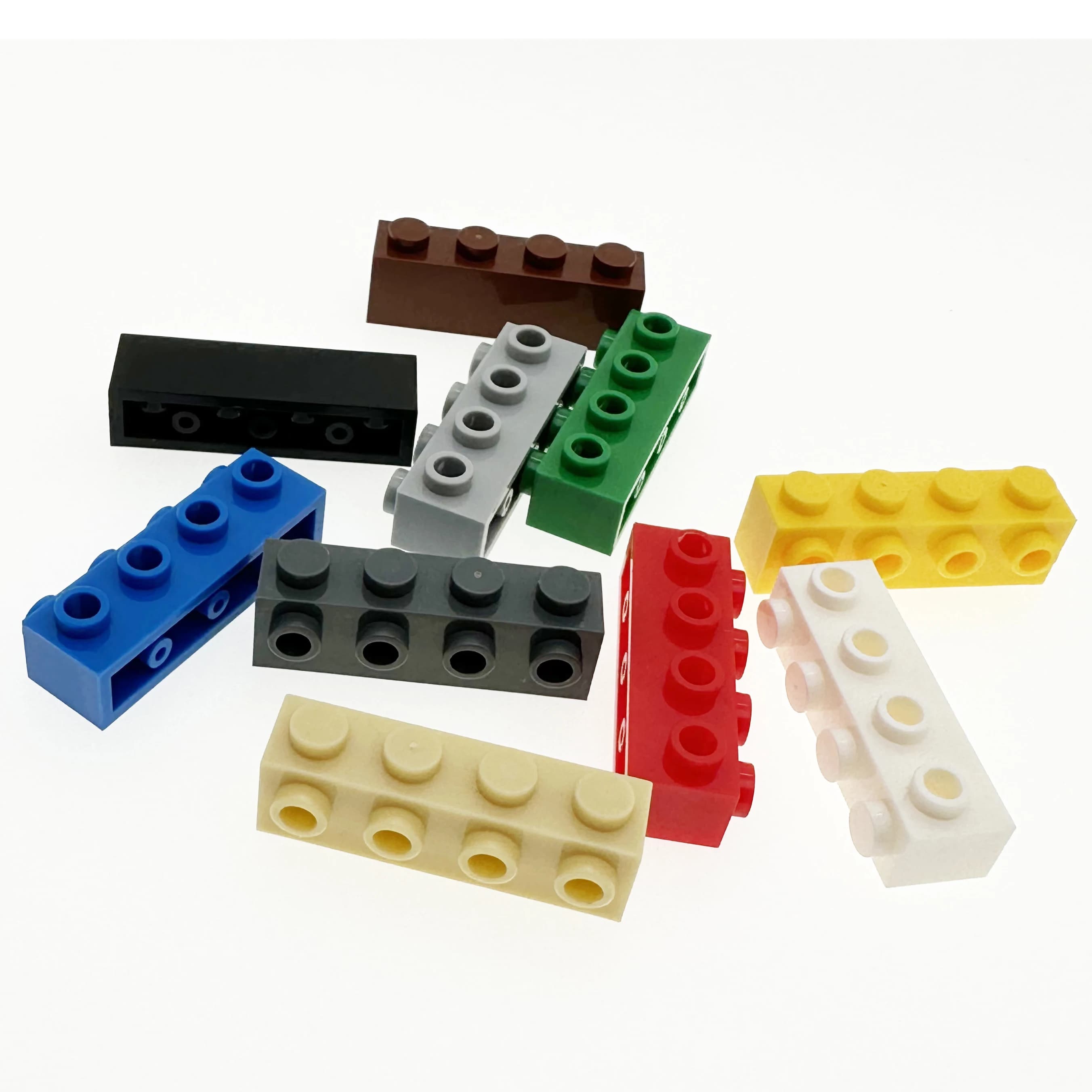Décennie s de construction MOC 100, 30414 pièces, brique modifiée 1x4 avec goujons sur le côté, bricolage, compatible, assemblage, jouets haut