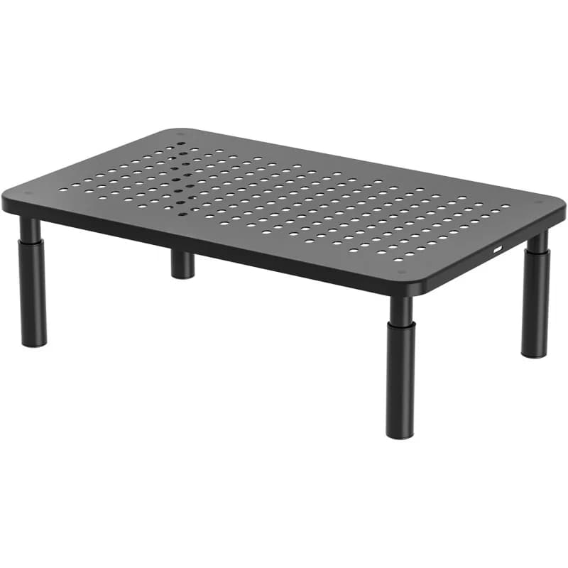 Support de moniteur d'ordinateur pour bureau, support réglable pour ordinateur portable, support de moniteur de bureau sous le stockage pour le