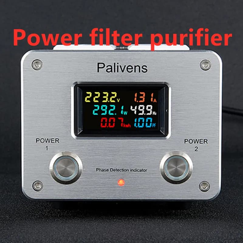 3000W 15A Audio filtre d'alimentation ca prise de courant LED affichage numérique Audio filtre de bruit Protection contre la foudre Palivens P20