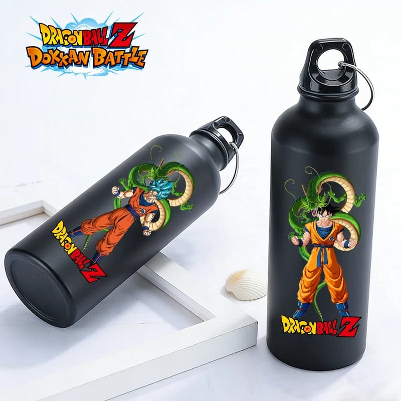 Bouteille d'eau Dragon Ball 500 ml, motif Goku, anti-fuite, en aluminium, grande capacité, pour homme, sport et gym