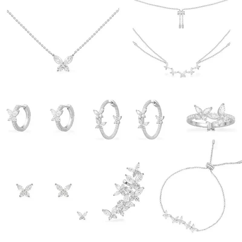 LI KI – boucles d'oreilles papillon en argent Sterling 925, nouveaux bijoux à la mode, livraison gratuite, cadeau de saint valentin, 2022