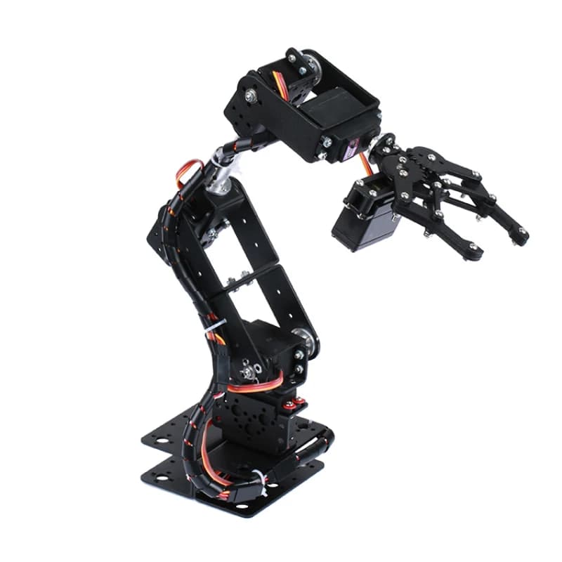 Kit de bras robotique 6 axes programmable, kit DIY pour Arduino Raspberry Pi Robot, compatible UNO/ESP32, code source ouvert et tutoriel