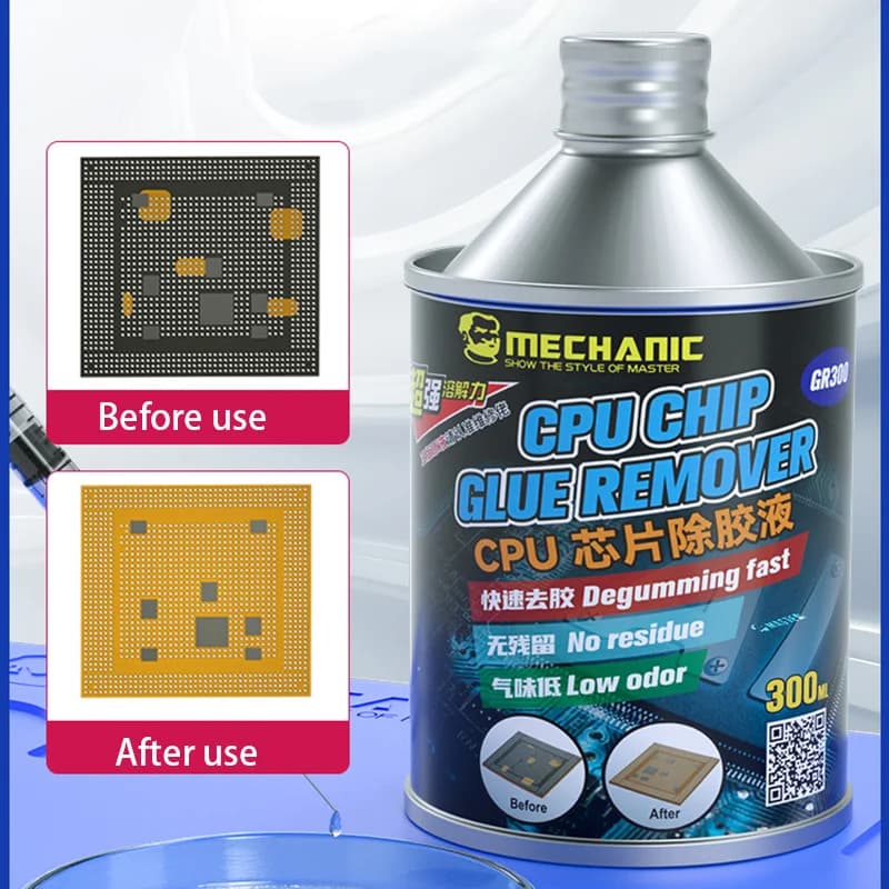 Dissolvant de colle mécanique pour processeur, brosse de nettoyage liquide à Immersion pour 20 minutes pour dissolvant de colle cpu ic, outils de