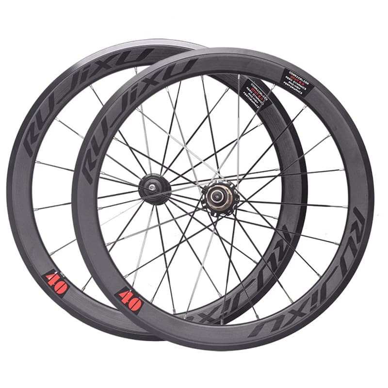 RUJIXU 20 pouces vélo pliant V frein à disque roue Double jante murale, 5 roulements, 406, 451, 74-100-130mm, 100mm, 135mm