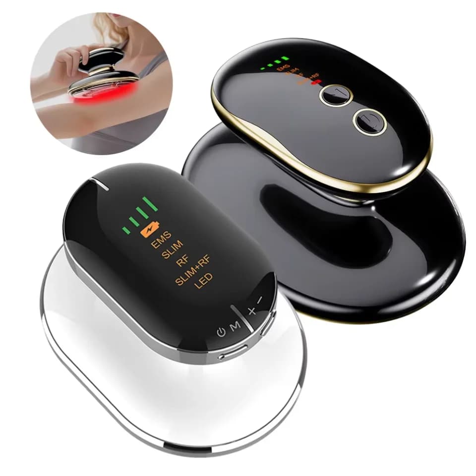 Appareil de remodelage corporel 4 en 1 EMS RF, machine de minceur, brûleur de graisse à lumière LED, masseur anti-cellulite, appareil de modelage