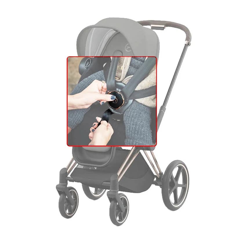 Siège bébé une traction harnais pour Cybex Priam 4 Mios 3 EU Coya ceinture de sécurité loquet Buggy ceinture verrouillage moraillon connecteur