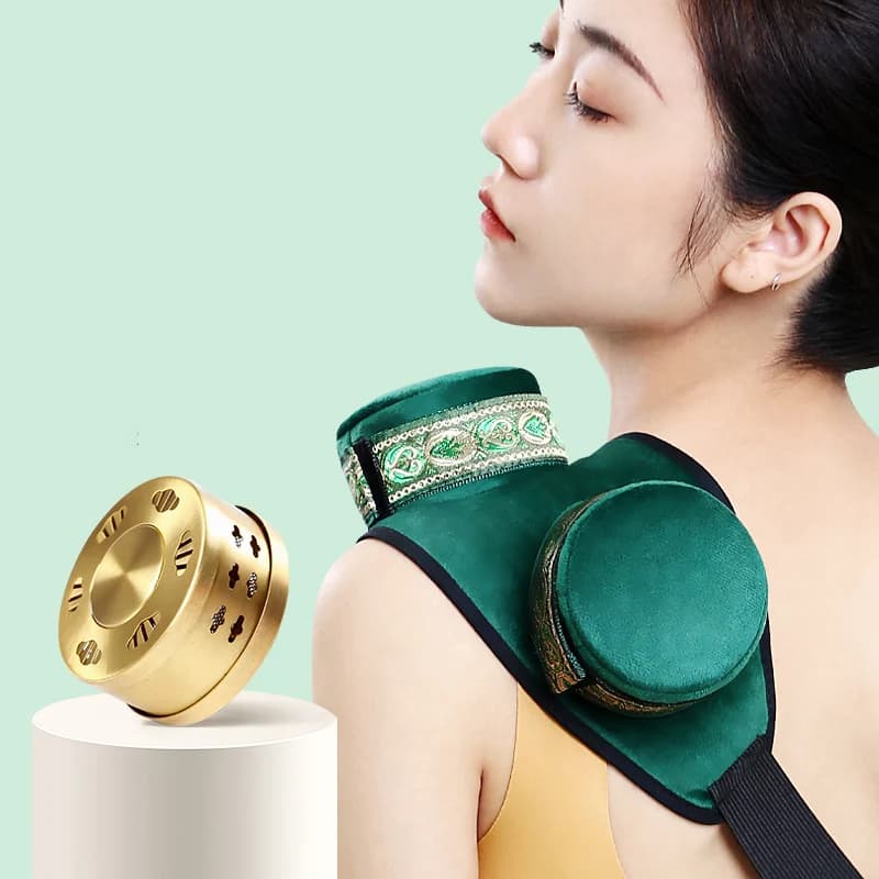 Sac chauffant en tissu Moxa, doux pour la peau, filtre à Moxibustion, fumée naturelle, mogmoise à base de plantes, Massage chaud, parties du corps