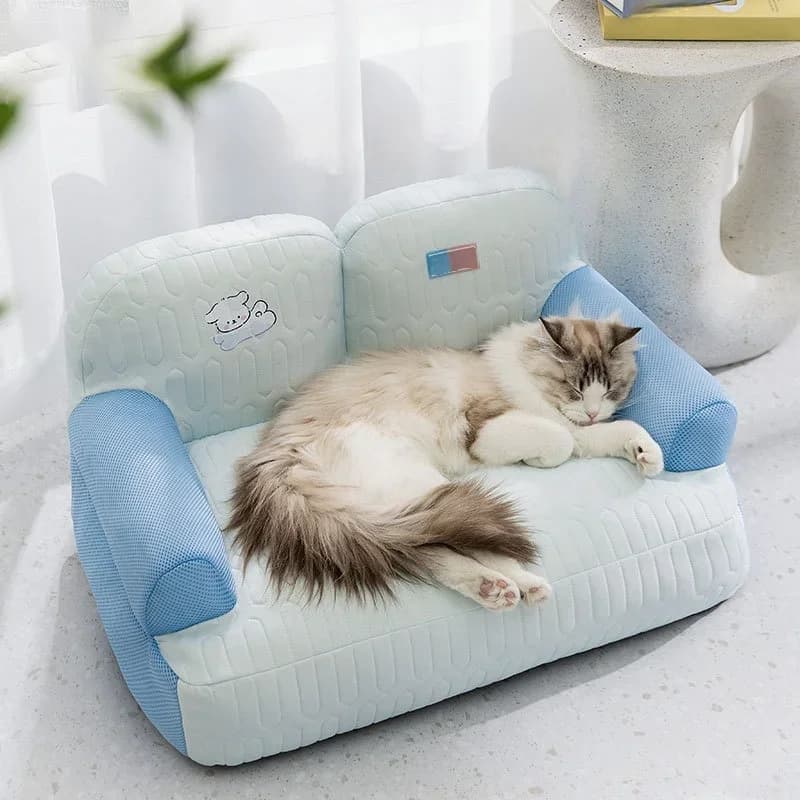 Lit pour chats, panier rafraîchissant d'été pour animaux de compagnie, coussins pour chiots, accessoires pour maisons et habitats, accessoires de