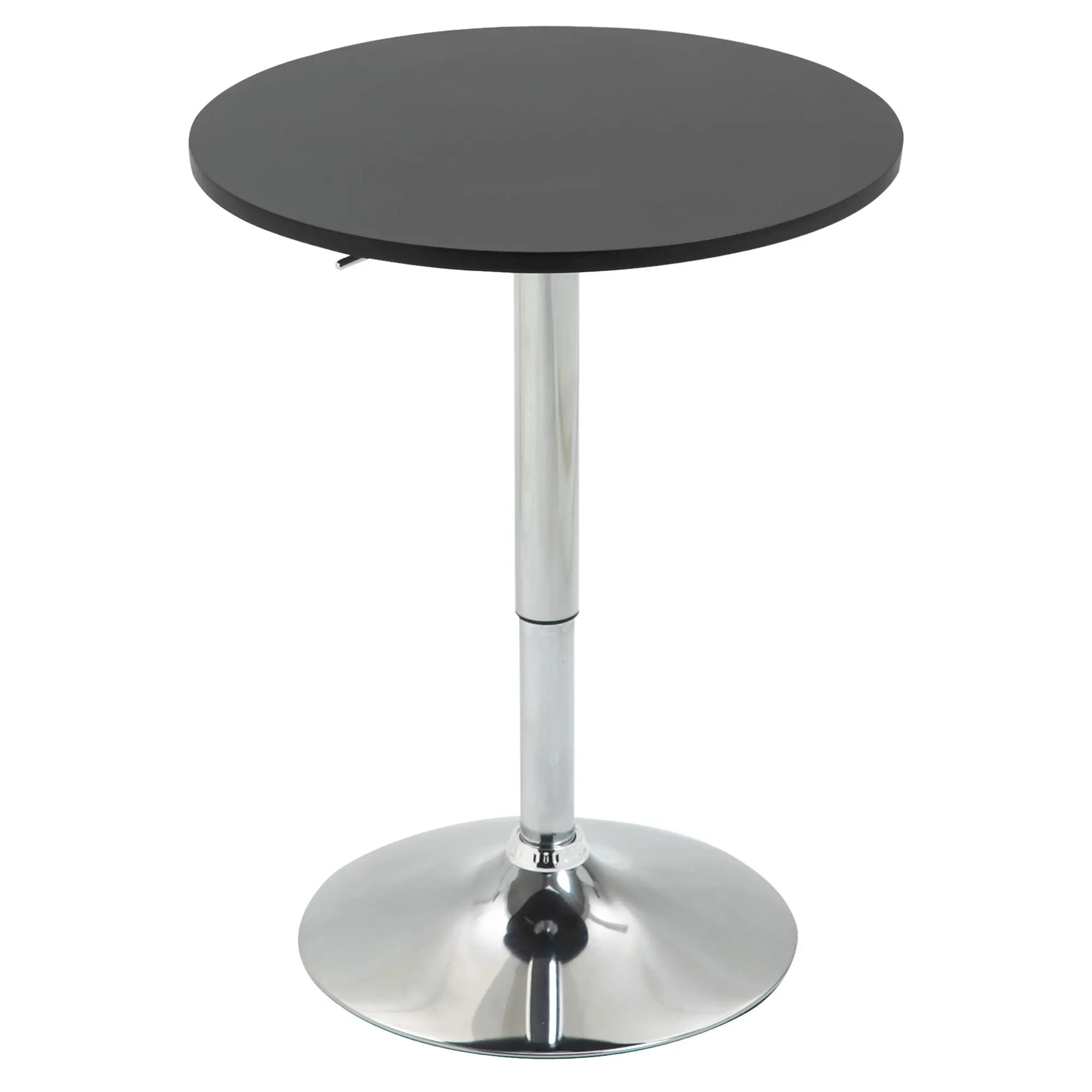 Table de bar réglable en hauteur Homcom avec base antidérapante Ø60X69-93 cm