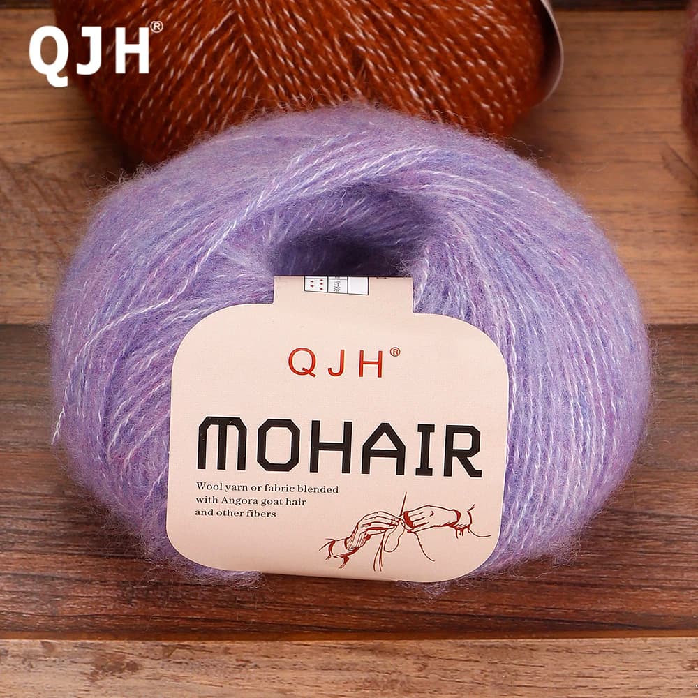 Fil de Crochet Mohair doux de qualité supérieure, 10 pièces, pour bricolage, tricot et Crochet, châle, écharpe, manteau, chapeau, sac de poupée