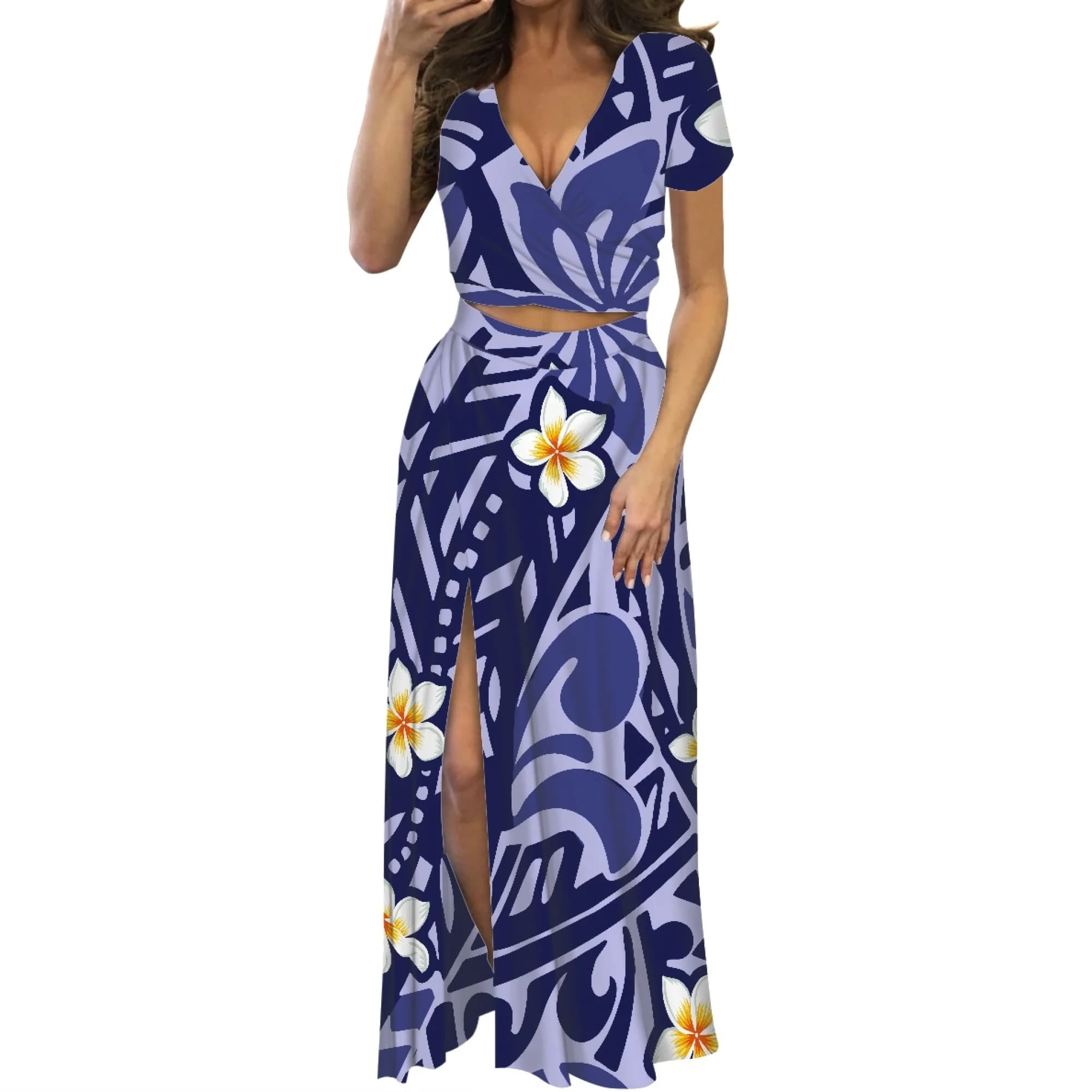 Robe Longue d'Été Personnalisée pour Femme, Tenue Tribale Ethnique, Vêtements Traditionnels pour Femmes, Imprimé d'Art Samoa, Nouvelle Collection