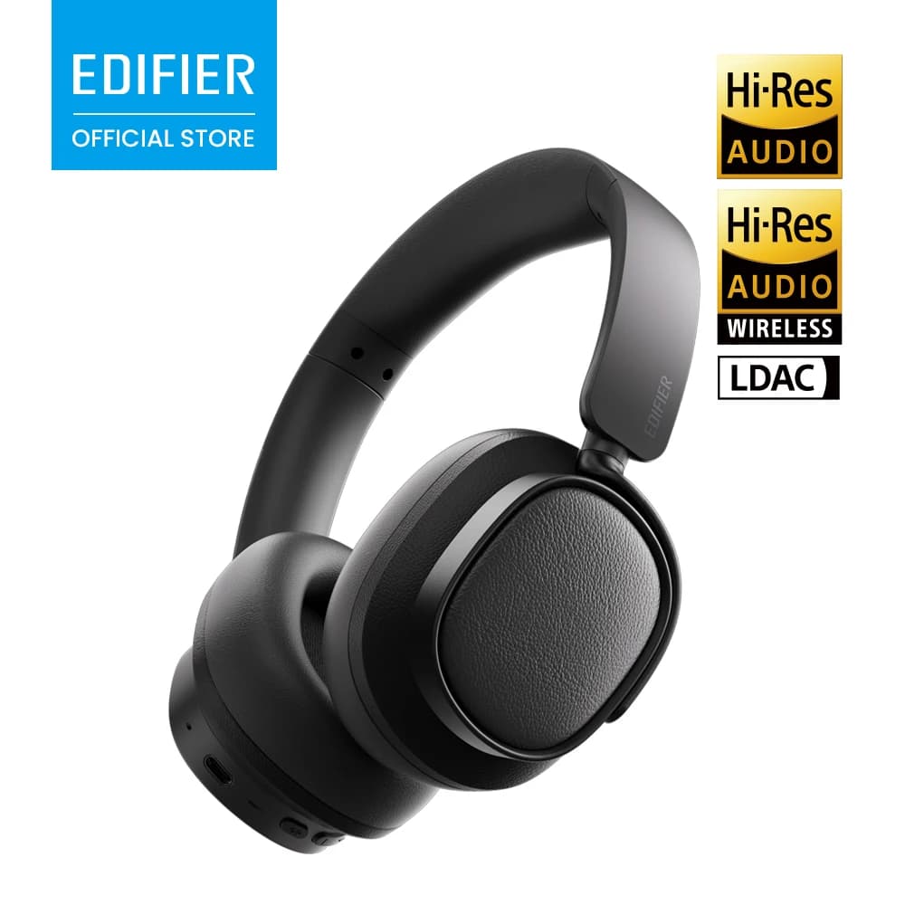 Casque sans fil supra-auriculaire Edifier ES850NB avec ANC hybride -45 dB, Hi-Res LDAC, autonomie 92h, charge rapide, Bluetooth V5.4 et fonction