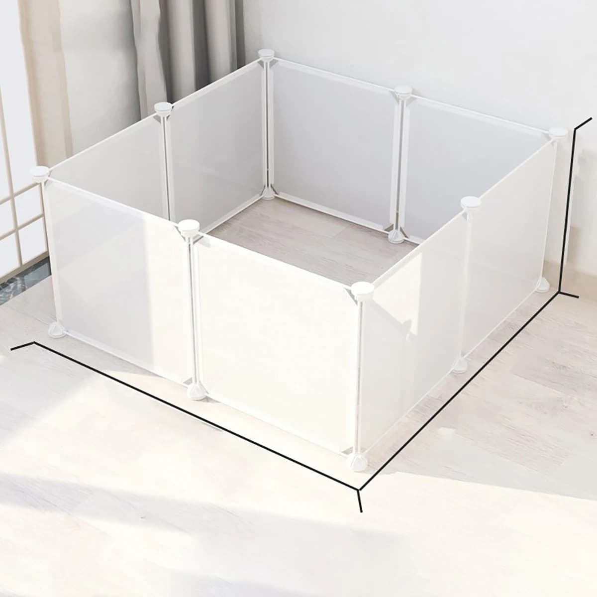 Cage pour animaux de compagnie à monter soi-même, Installation facile et facile à retirer, clôture pour chien, filet d'isolation pour cochon