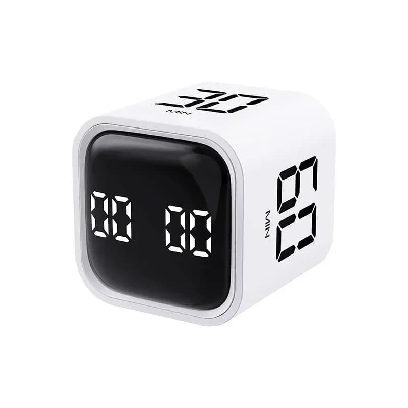 Minuterie Cube de productivité, capteur de gravité, affichage LED rabattable, 4 temps prédéfinis, double Modes, compte à rebours, étude de