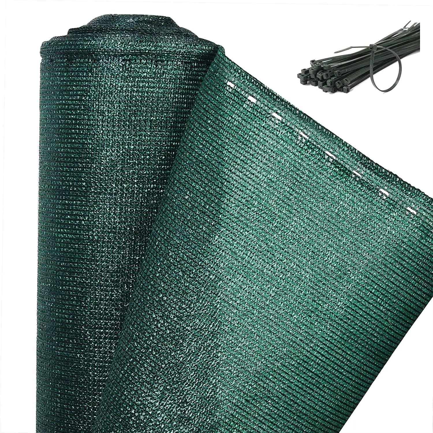 WOLTU – Clôture de protection verte pour balcon, écran de confidentialité en tissu maillé pour la protection contre la poussière, le vent et le