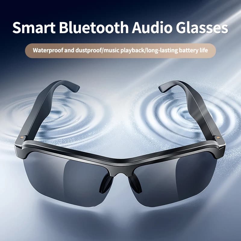 AI HD lunettes intelligentes Bluetooth lunettes de musique Assistant vocal appel contrôle musique UV lunettes de soleil multifonctions polarisées
