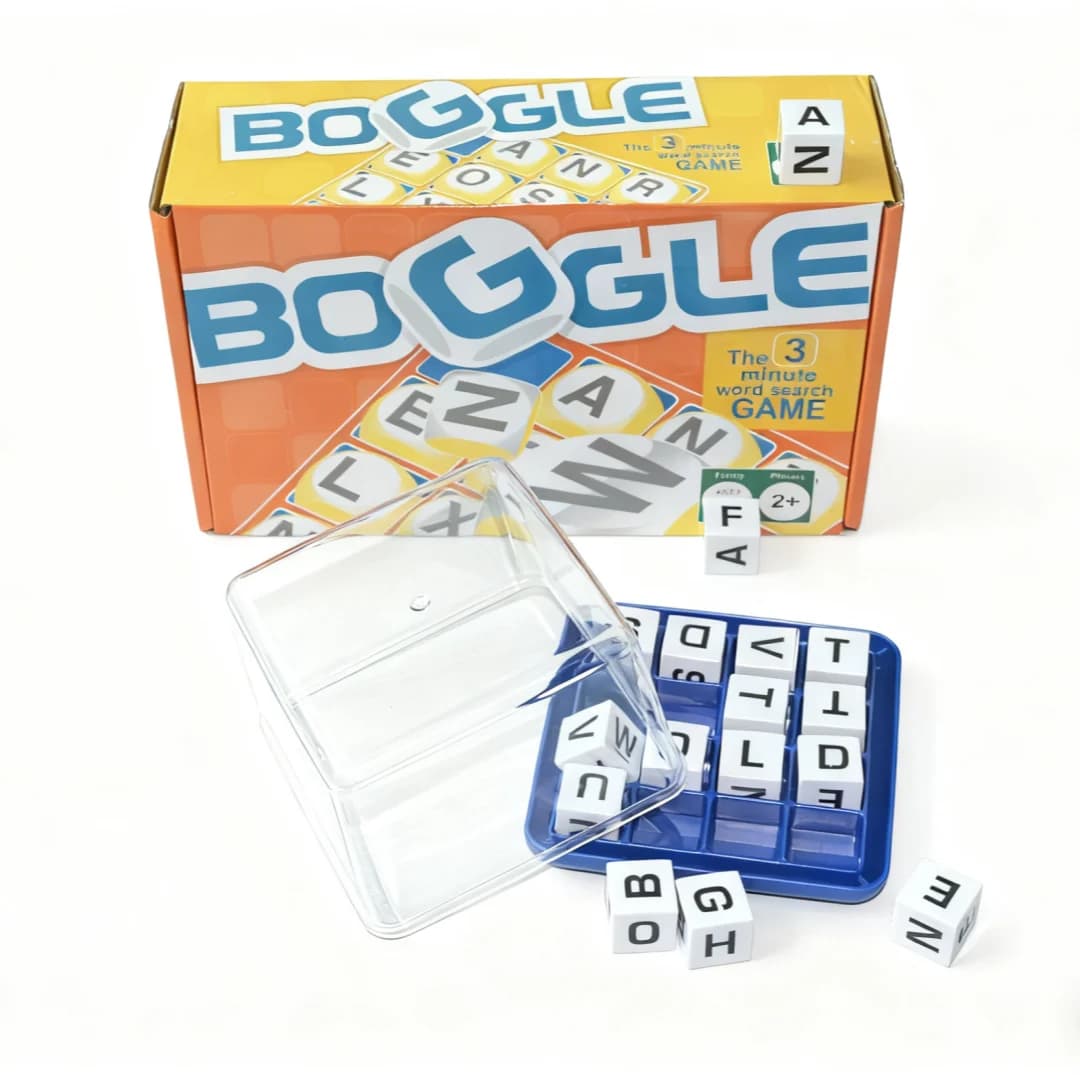 Boggle : le jeu de dés de recherche de mots rapide en 3 minutes, jeu d'orthographe, jeu de dés d'orthographe, puzzle de lettres, jeu de société