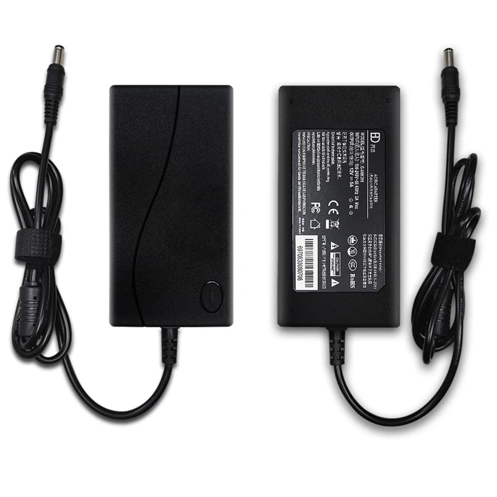 Adaptateur d'alimentation DC universel pour carte contrôleur, carte contrôleur LCD, moniteur d'affichage, 12V, 24V, 4A, 5A, 5.5x2.5mm