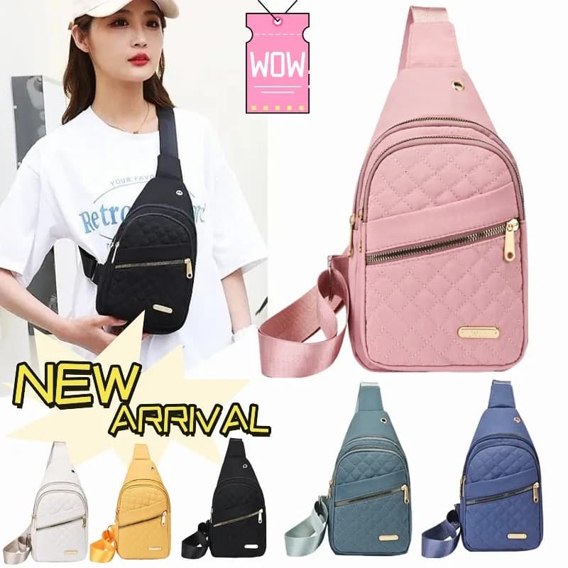 Sac à bandoulière imperméable pour femme, sac de poitrine, sac à bandoulière simple pour femme, petit sac à dos tendance, grande capacité,