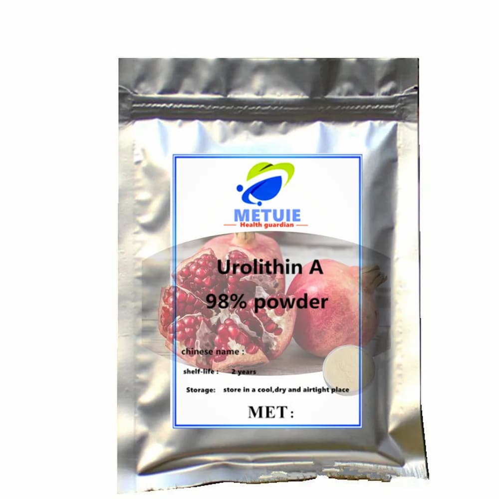 Poudre d'Urolithine A de haute pureté 99% |   Complément alimentaire anti-âge et pour la santé des mitochondries |   Sacs personnalisés OEM,