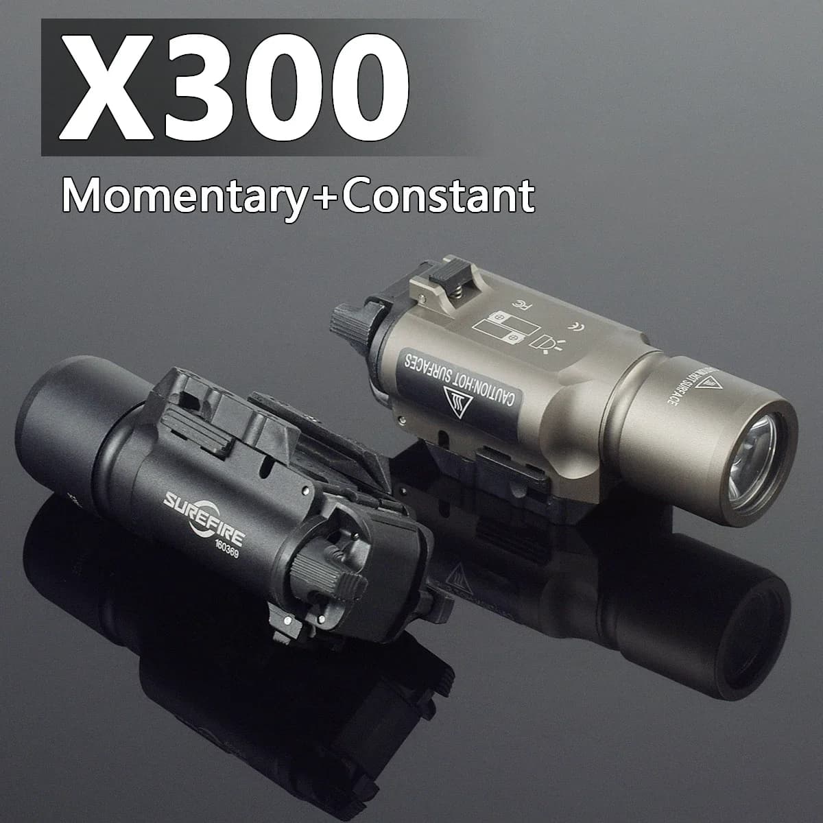 Tactique Surefire X300 Ultra X300U X300V IR armes lampe de poche à distance double fonction interrupteur chasse lumière constante contrôle