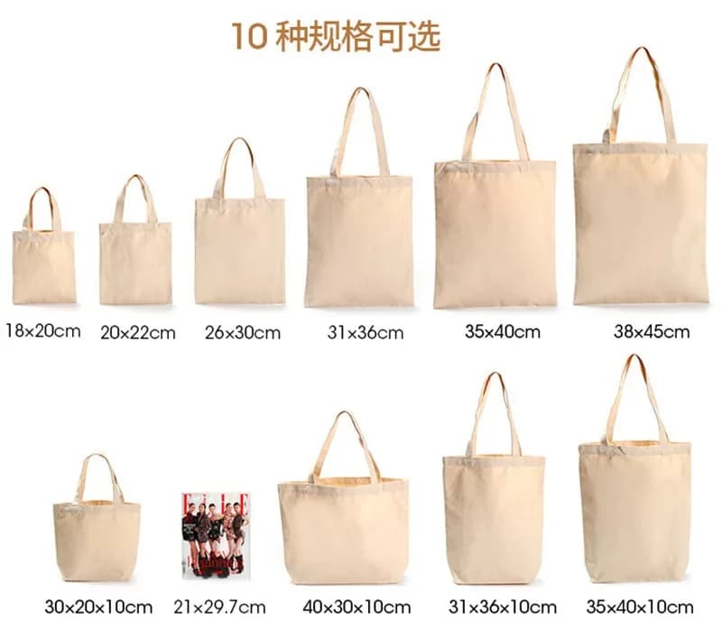 Sacs de Shopping de Protection de l'environnement, 10 pièces, sacs à main pour femmes, fourre-tout en toile, paquet de rangement de livres
