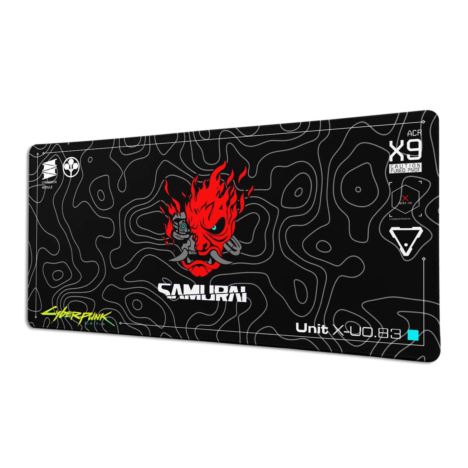 Tapis de souris de jeu noir XXL en caoutchouc antidérapant, tapis de bureau, tapis de jeu style Anime Girl C-Cyberpunks, bordure renforcée,