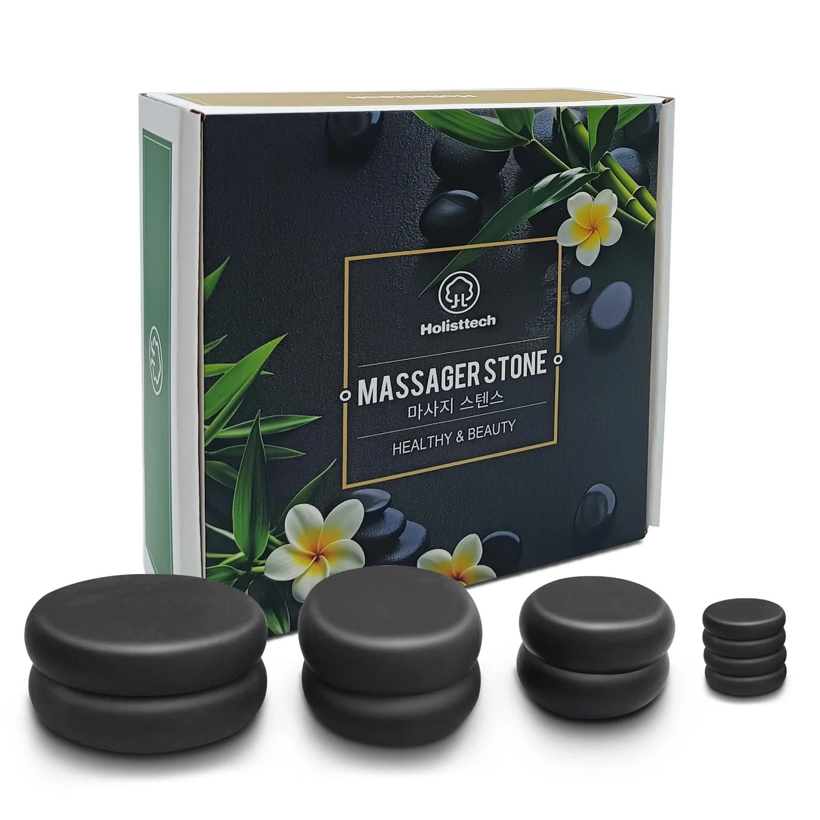 Ensemble de pierres chaudes de Massage, ensemble de Massage en pierre chaude noire de 10 pièces, pierre de Massage chaude pour Spa professionnel ou