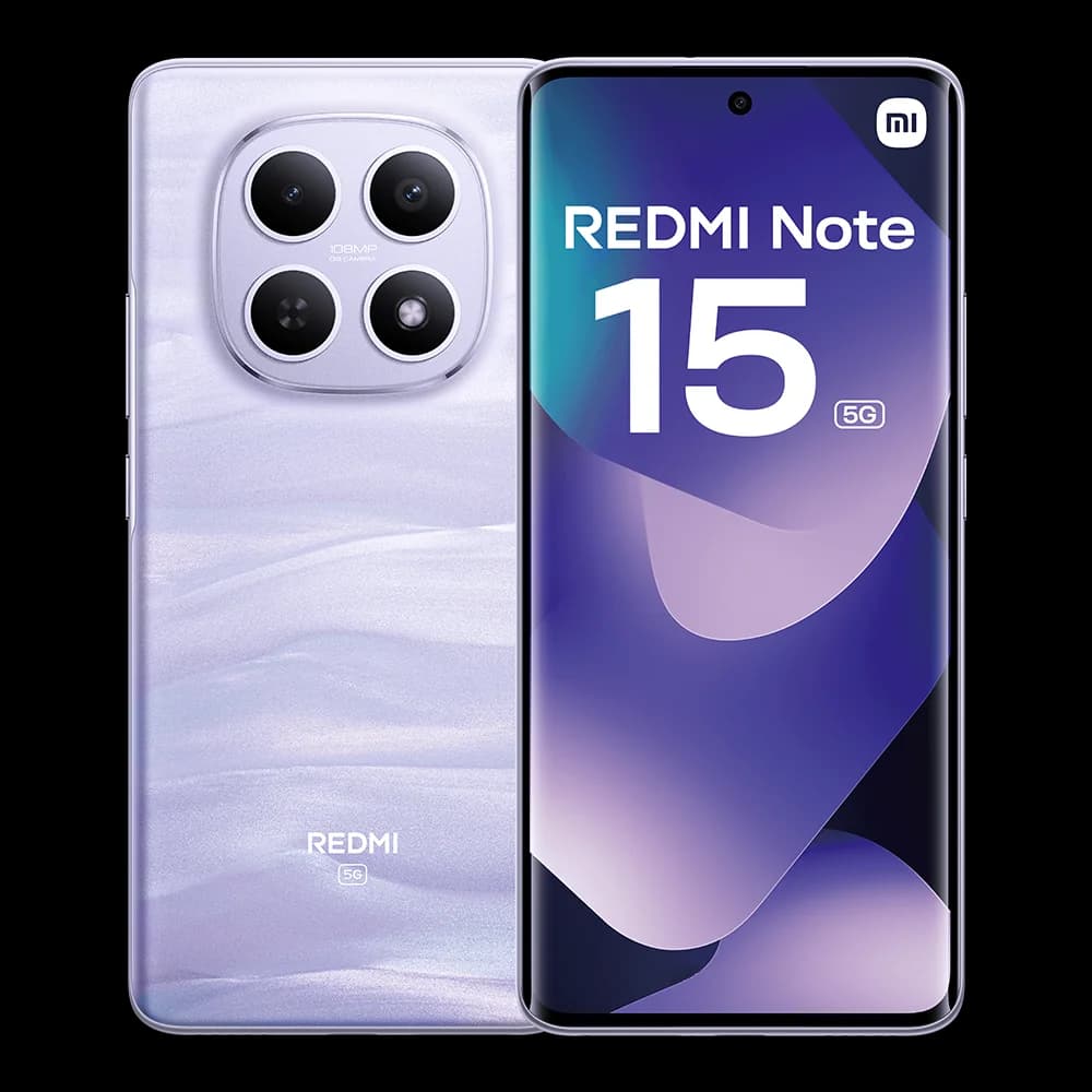 Xiaomi Redmi Note 15 5G Version Européenne 8GB 256GB Snapdragon 6 Gen 3, 6,77", 120Hz, 5520mAh, 108MP OIS Caméra, NFC, IP65, Sans Chargeur