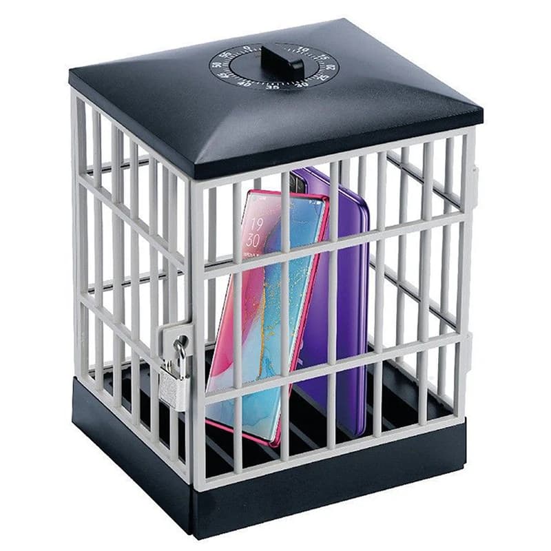 Prison de téléphone portable avec minuterie, serrure créative de prison cellulaire pour fête, maison, Table, bureau, Cage de téléphone portable,