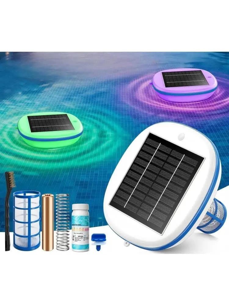 Nettoyeur de piscine à ions argentés alimenté par l'énergie solaire, ioniseur pour piscine, spa, fontaine, équipement de nettoyage de piscine