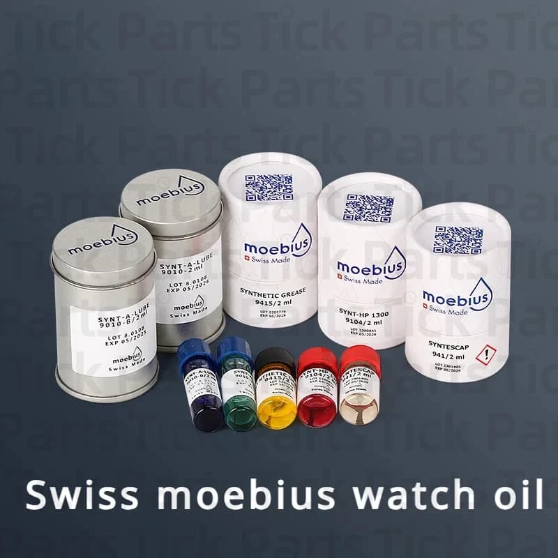 Swiss Mobius 9010 8000 9104 941 8200 945 huile de montre 2mL huile mécanique spéciale outils de réparation de montre professionnels