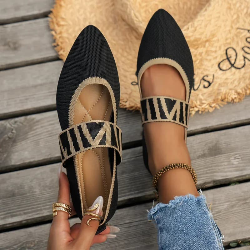 Ballerines décontractées pour femmes, chaussures à talons bas, pieds nus, baskets élégantes pour femmes, mocassins confortables, Parker pointu,