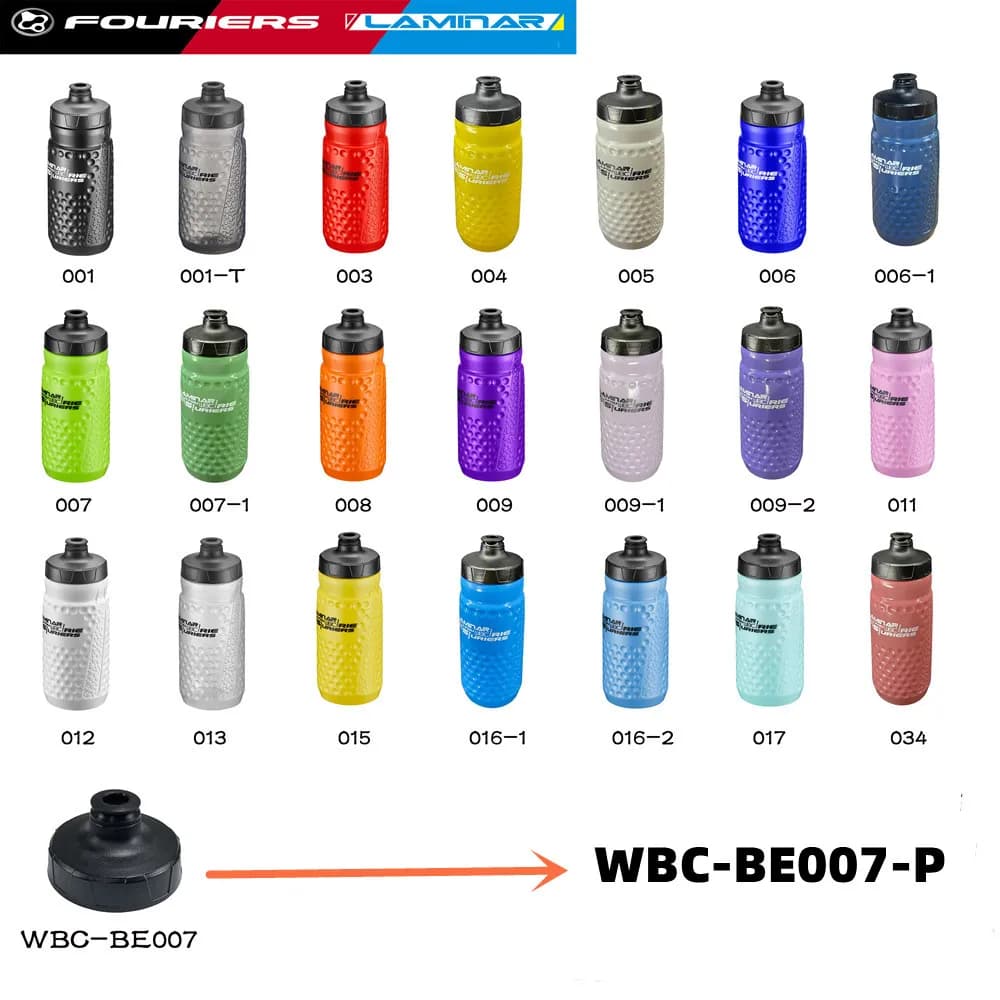 FOURIERS WBC-BE007-P Bouteille d'eau pour vélo, nouvelle bouteille d'eau en plastique PP non toxique, capacité 600cc