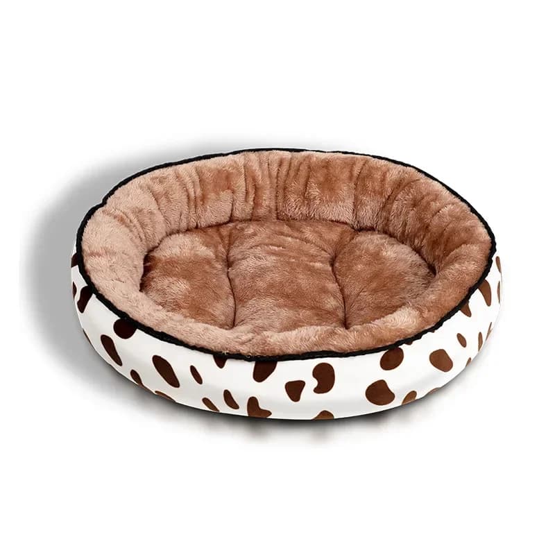 Lits ronds pour chiens, tapis de couchage doux et chaud, coussin de lit pour petit, moyen et grand chien, fournitures pour animaux de compagnie, cama