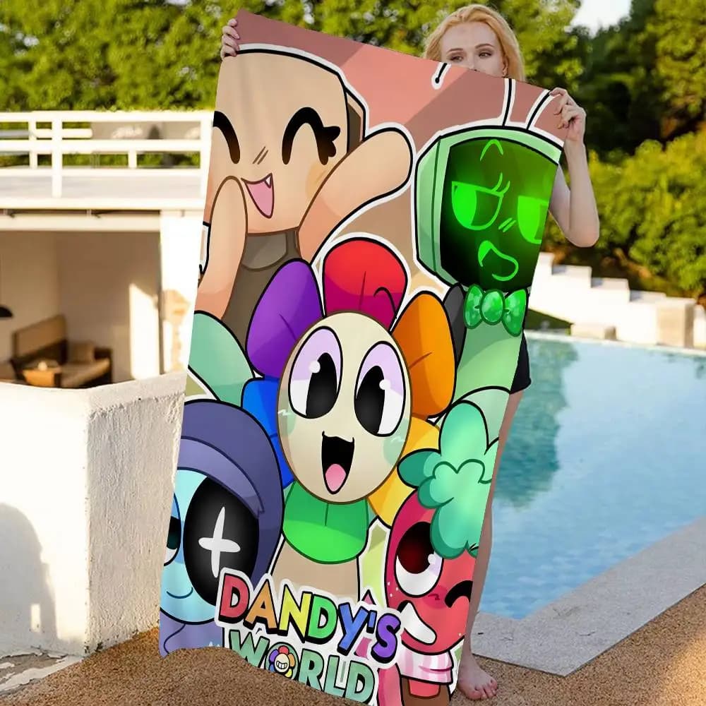 Jeu d-dandys monde Anime plage serviette de natation doux absorbant gant de toilette cadeaux pour enfants pour enfants voyage Camping salle de sport