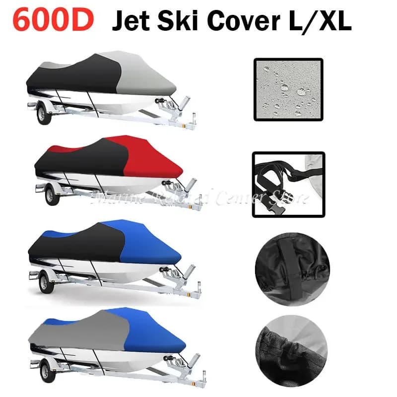Juste de Bateau à Moteur Étanche 600D L/XL, pour Yamaha WaveRunner EXR VX Cruiser, pour Sea Doo GTI, pour Jet Ski
